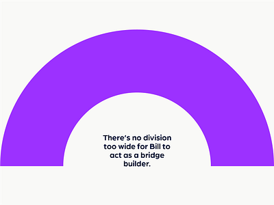 Bridging the two political parties logo professional purple violet