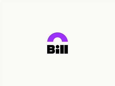 Bill the Moderate bill branding graphic design logo professional purple typography violet