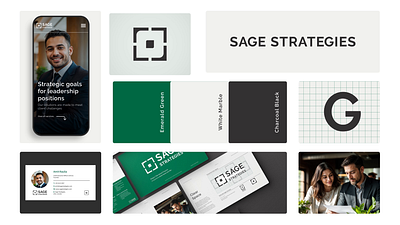 Sage Strategies Brand Identity brand identity branding consultants graphic design growth logo logo designer minimal modern motion graphics premium startup strategies