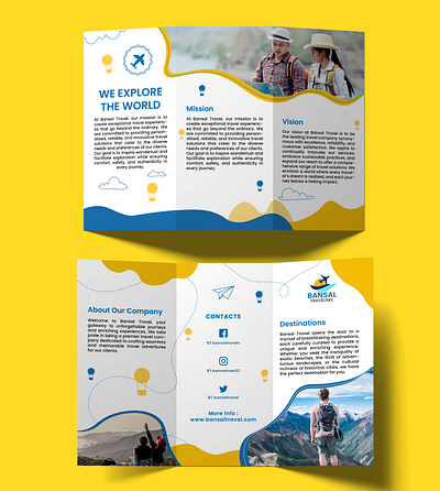 Bansal Traveling Trifold Brochure adventuretravel branding brochuredesign creativedesign designinspiration exploretheworld graphicdesign marketingmaterials moderndesign printdesign professionaldesign tourismbrochure travelagency travelbrochure travelguide travelmarketing trifoldbrochure vacationplanning visualidentity wanderlust