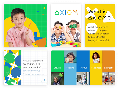 AXIOM Academy - #1 Skill-School for kids in Ho Chi Minh City academy animation brand branding branding design colorful creative design education graphic design illustration logo logodesign logotype logotype motion graphics vector