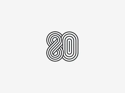 80 Number Logo 8 logo 80 icon 80 logo eighty eighty icon eighty logo design eighty mark eighty symbol logo logo design mark number logo numbers logo