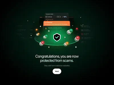 Web3 Scam protection graphic blockchain crypto crypto wallet graphic design protection web design web3 web3 asset web3 wallet