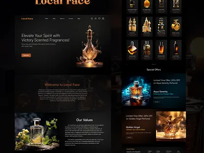 Local Face Website 3d animation branding graphic design logo ui