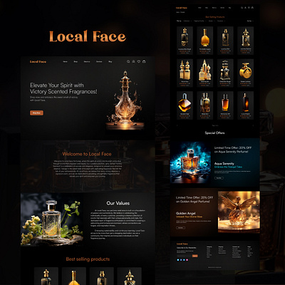 Local Face Website 3d animation branding graphic design logo ui