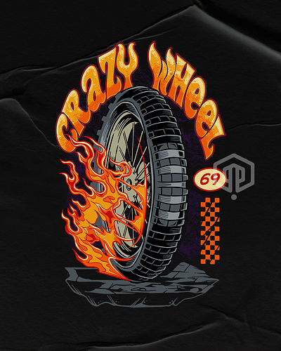 CRAZY WHEELS (DIRT TRACK) white