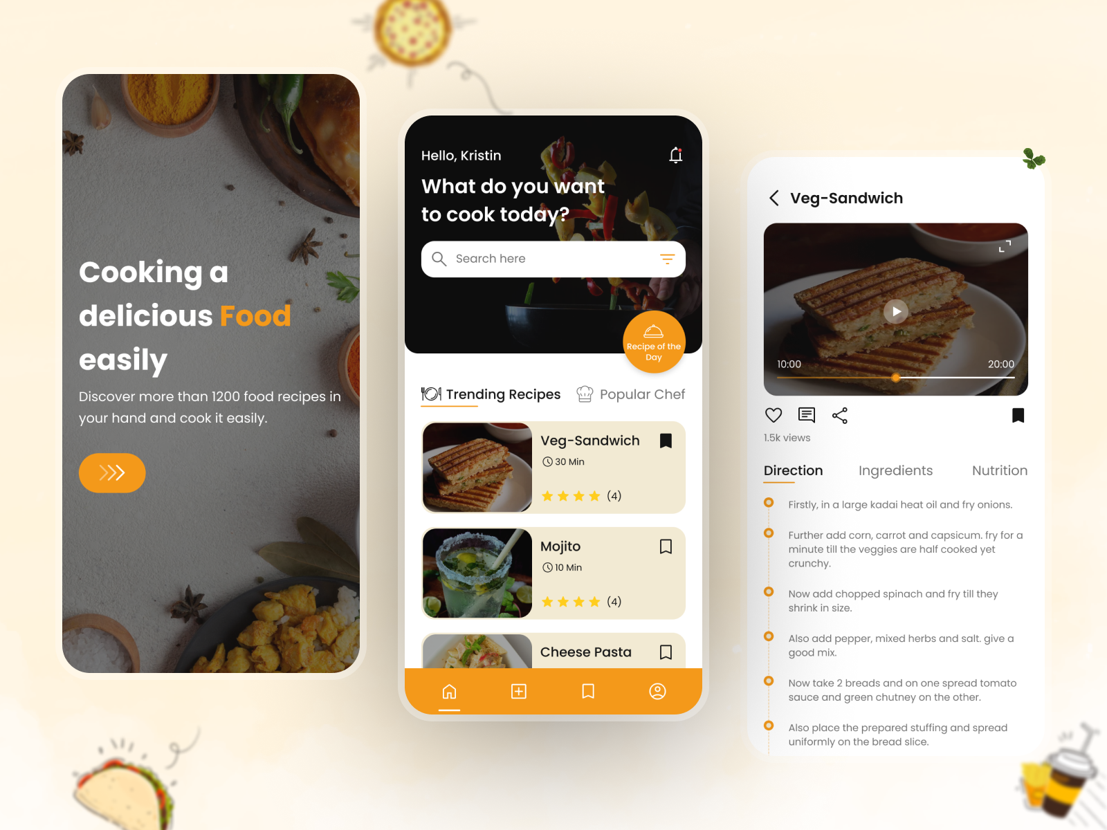 Food Recipes App by Codeflash Infotech on Dribbble