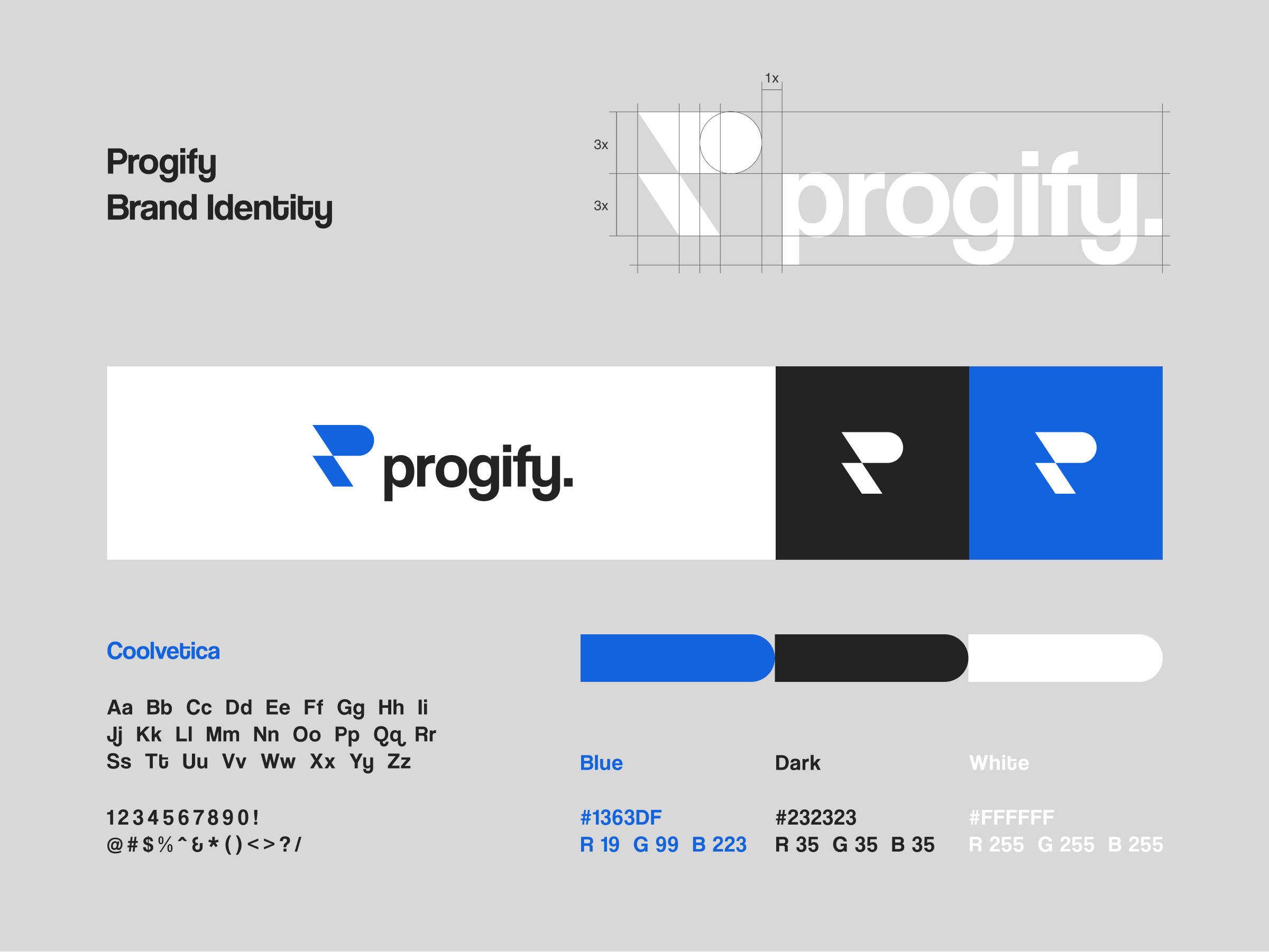 Progify — Brand Identity brand identity branding corporate graphic design logo logotype software