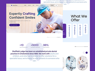 Dental Care Website branding dectorwebsite dental dentalwebsite logo motion graphics ui website