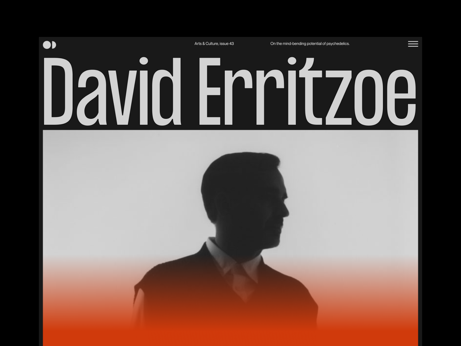 David Erritzoe (Issue 43)—Website Concept Interactions animation behance branding brutalism concept design graphic design grids interactions minimal mobile motion graphics typography ui uitrends uxui web webdesign website