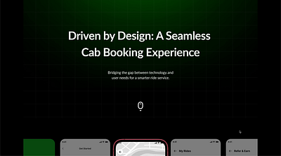 Cab Booking App animation booking branding cab booking green logo ui ui design uidesign uiux web deisgn