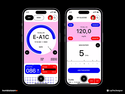 Diabetes Control Mobile App application concept design diabets health health care inspiration interaction interface medicine mobile app patients reminder schedule service sugar tracking ui ux