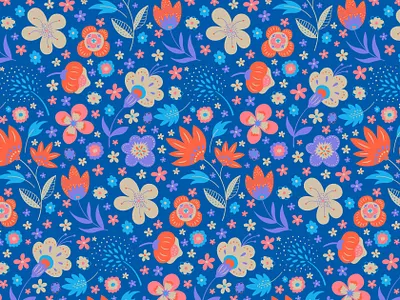 Floral seamless pattern design digital art digital arts digital illustration floral floral pattern flowers graphic design illustration nature pattern pattern design patterns seamless pattern surface pattern
