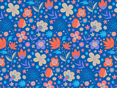 Floral seamless pattern design digital art digital arts digital illustration floral floral pattern flowers graphic design illustration nature pattern pattern design patterns seamless pattern surface pattern