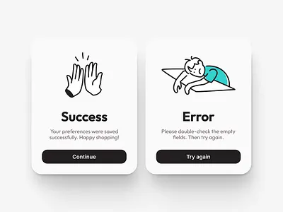 Daily UI #11 - Flash Message dailyui design error flash message shopping success ui ux