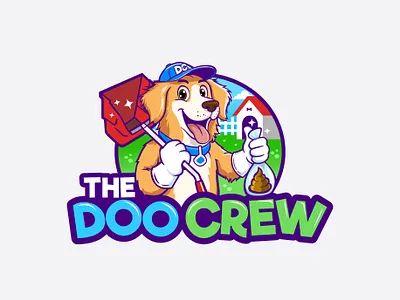Logo for Sale! Dog Poop Removal Service branding cleaner cleaning dog graphic design logo pet poop removal service