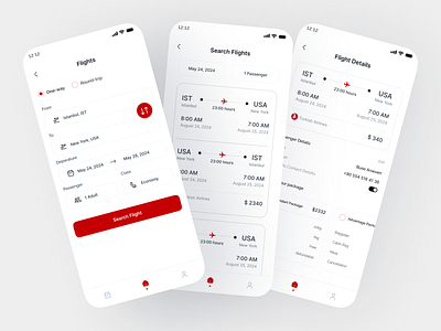 Flight Booking App ap bilet booking brand design figma flight minimal mobile modern plane rezervasyon thy ticket ui uçak