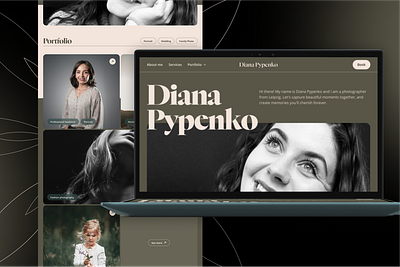 Website - portfolio for photographer bold cards minimalistic modern photography portfolio tags ui web design website