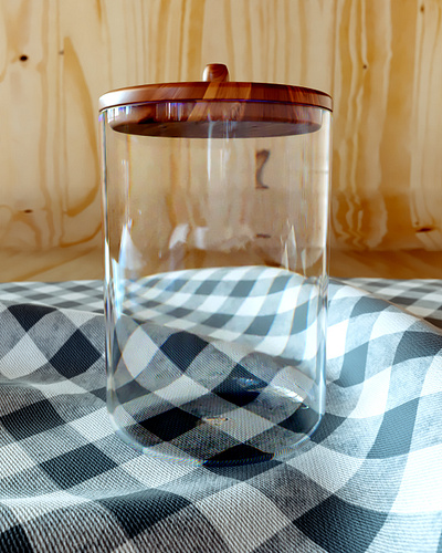Empty Jar (of coffee?) 3d c4d glass illustration