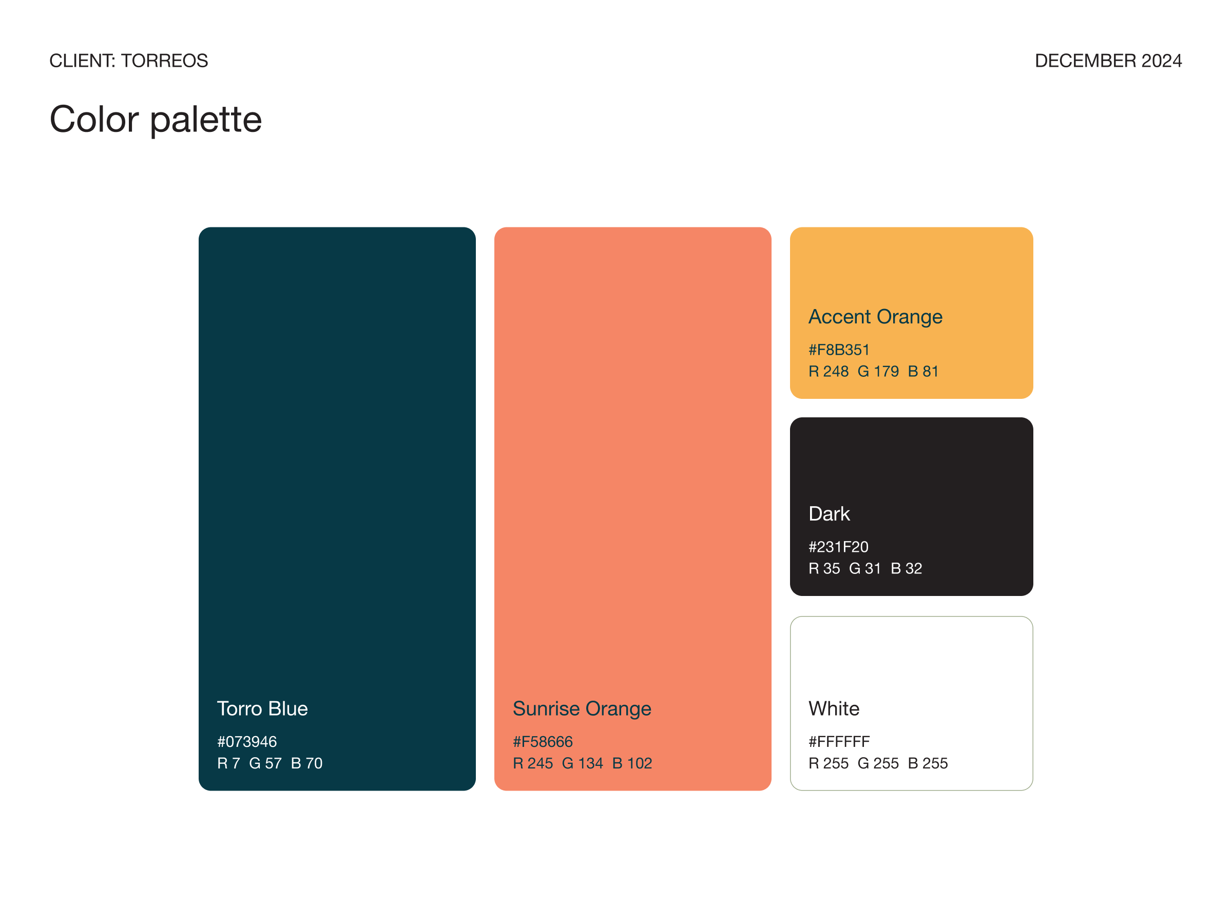 Torreos Visual Identity/Concept Image 3