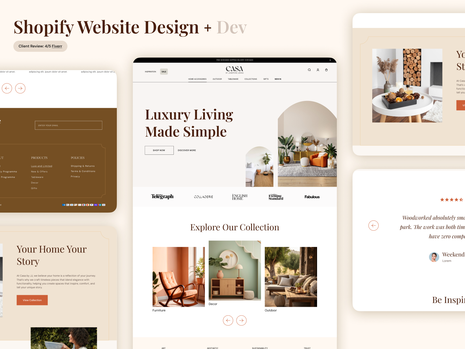 Example of Modern + Creative Website Design