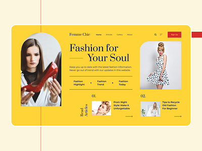 Fashion Blog Home Page aesthetic uiux blog blog page elegant ui fashion fashion blog fashion ecommerce fashion landing page landing page modern uiux ui uiux ux