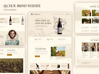 Alcohol Brand Website branding design figma graphic design ui ux web design