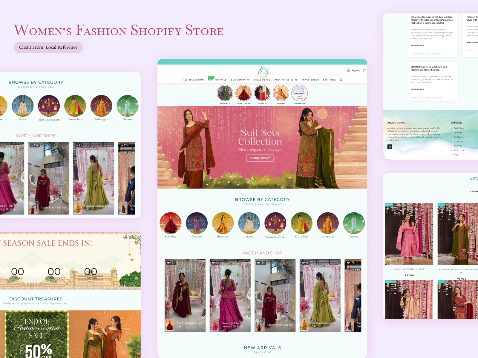 Example of Modern + Creative Website Design