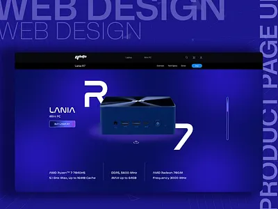 Gaming Mini PC Product Page UX/UI Design ui
