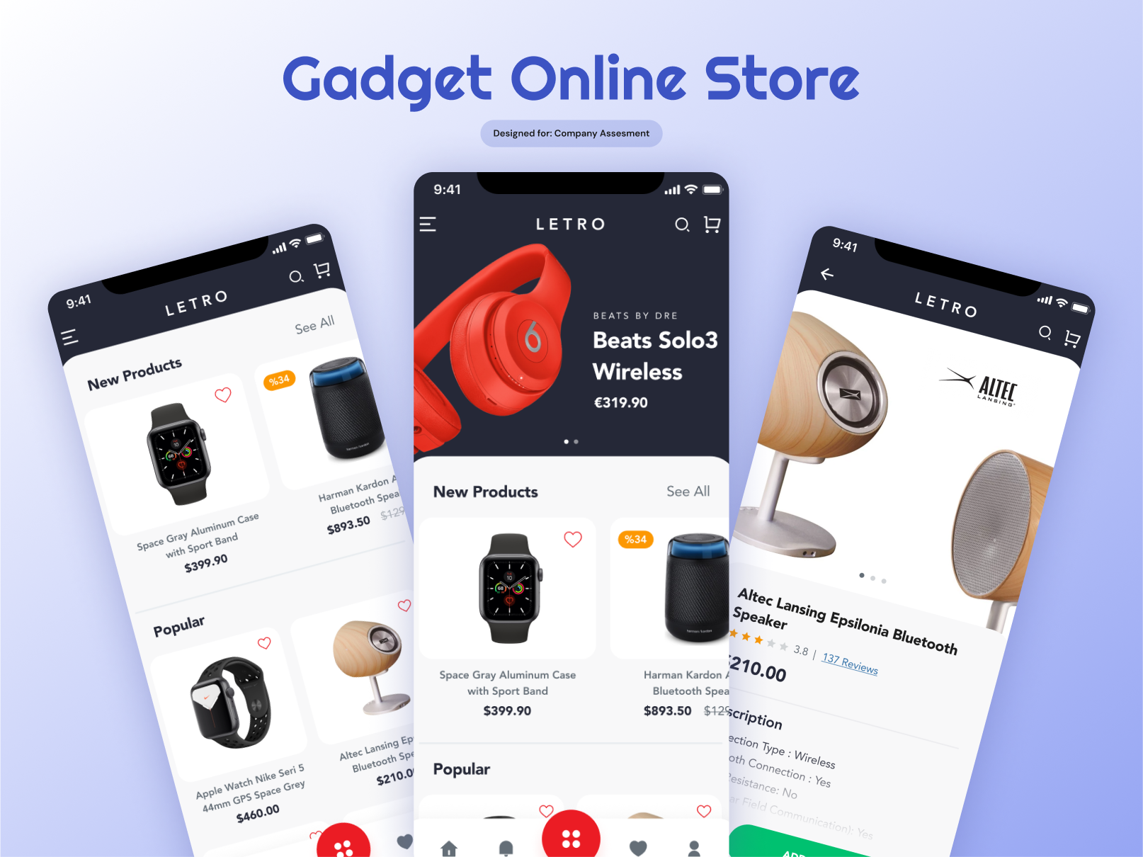 Example service media