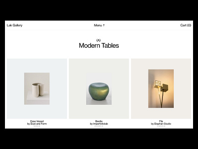 LAK Gallery: eCommerce design ecommerce ecommerce design ecommerce development gallery headless ecommerce minimalism online shop online store ui ux web web design web development webshop white