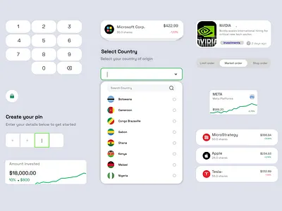 SaaS screen product design ux design web design