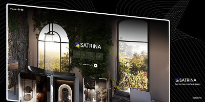 Satrina User interface Design branding design illustration interface landing ui ux web تجربه کاربری