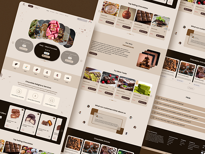 Chocolate Wesite chocolate chocolate web chocolate wesite customization ecoomerce figma ui ui.ux uidesign ux uxdesign web website