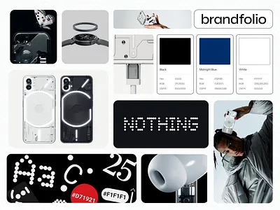 Nothing's Branding app brand brand assets brand design brand identity brand research brand strategy branding esign identity logo nothing tech technology web web design