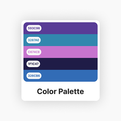 Color Palette dashboard mobile app design ui ux