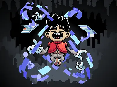 Syncing your comics on Panels app design branding brazil character color design fun illustration sao paulo thunder rockets ui