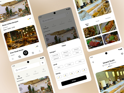 Booking Restaurant UI App Mobile app booking brand clean design figma mobile restaurant ui ux