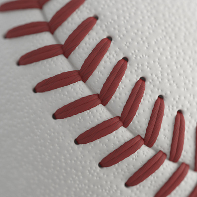 Baseball ball 3D 3d ball macro render sport