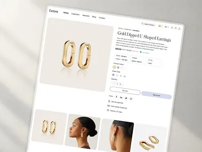 Product detail page branding clean design ecommerce minimal product detail product detail page ui uiux ux web design website website design