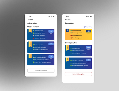 subscription plan graphic design newdesign sharing userexperience ui