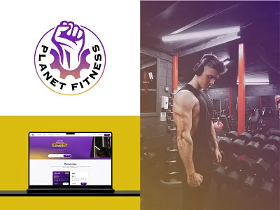 Brand Identity for Planet Fitness brand indentity branding custom logo design fitness logo graphic design gym logo logo