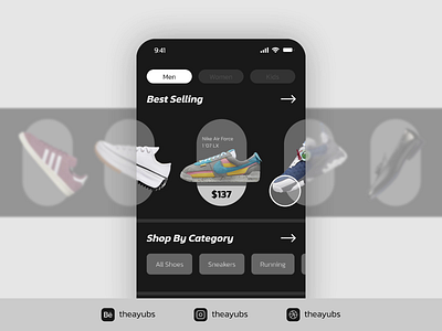 UX Case Study - Sneaker Mobile App app design case study e commerce interaction design motion shoe shoes sneaker sneaker head ui uiux
