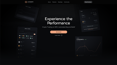 AMM Landing page amm animation echange interaction landing page web3