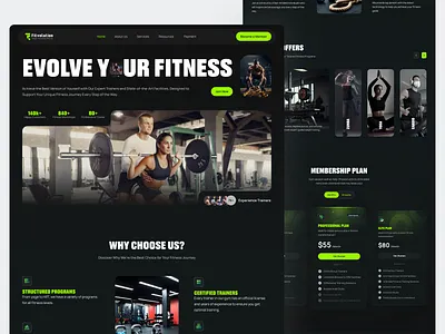 Fitvolution - Fitness & Health Landing Page 🏋️‍♂️💪