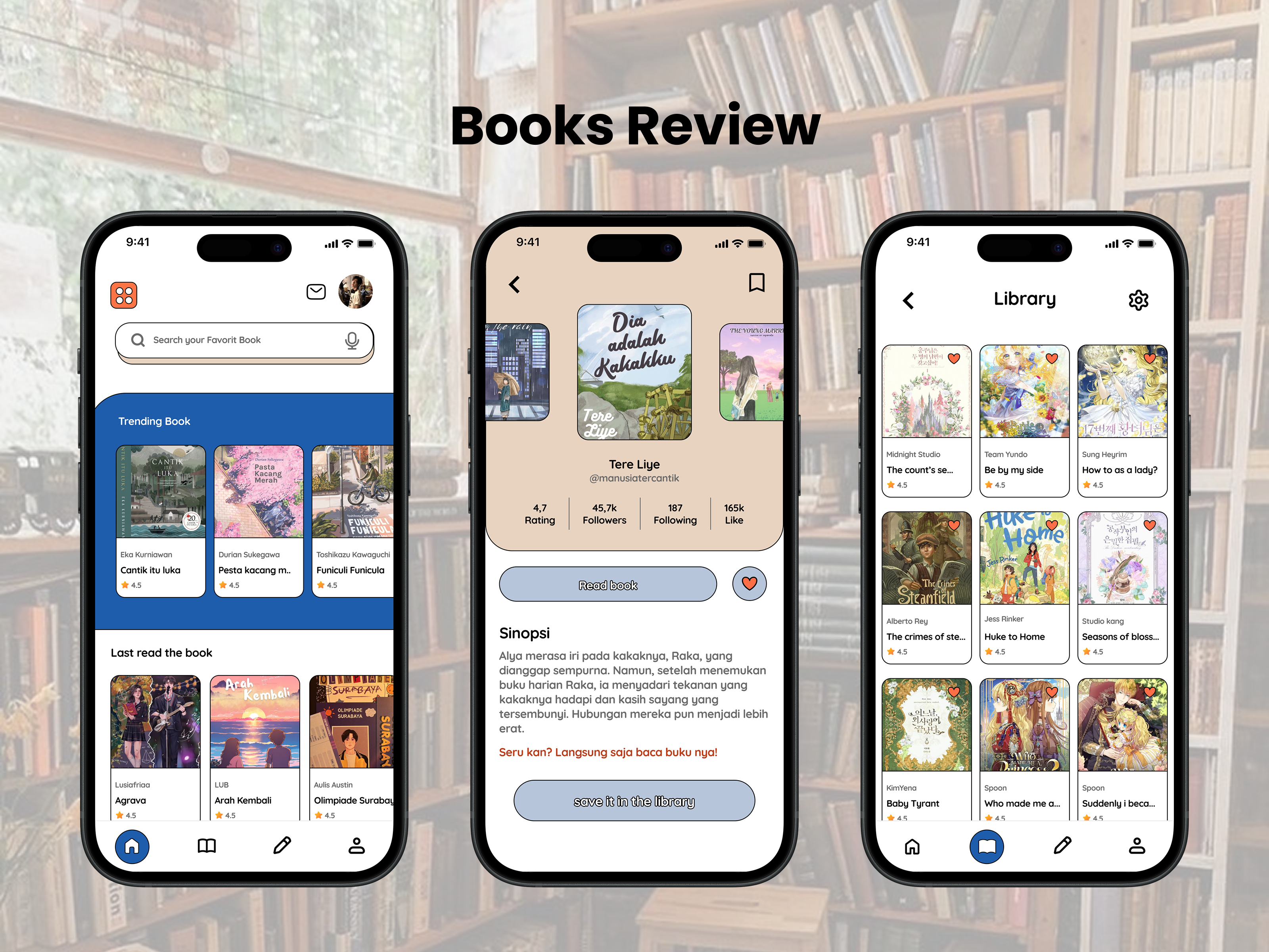 Book Reviews 📚💘 3d animation branding graphic design logo motion graphics ui