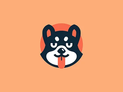 Black Shiba Inu (design for sale!) animal ardimast black branding dog graphic illustration logo shiba inu simple