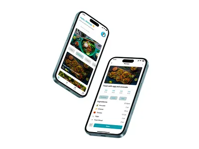 Daily UI #040 - Recipe App app design ui uix101 uxui