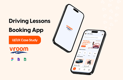 Driving Lessons Booking App UI branding case study graphic design ui uiux ux