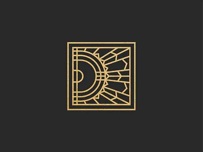 Luxury Logo Design for Spray Tan Studio 1920 art deco brand branding california design glam glow up gold graphic design hollywood logo logo design luxury monogram spray tan sun sunshine vintage